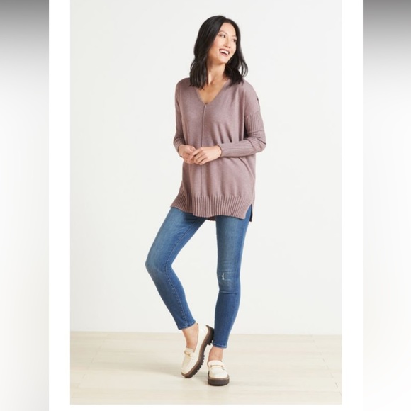 Evereve Sweaters Evereve Everly V Neck Sweater Mauve Poshmark